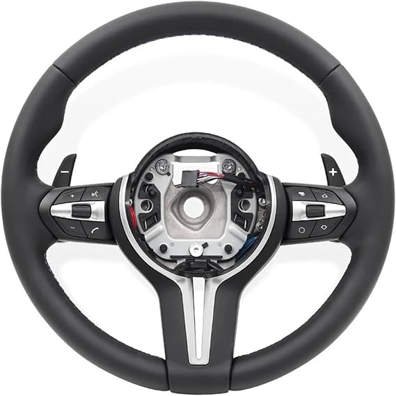 M Sports Car Steering Wheel Compatible With BMW E90 E60 E46 E81 E82 E87 E88 E89 E91 E92 E93 E61 E84 E70 E72 E71 M3 M5 X5 X6 X5M X6M(Style 01)