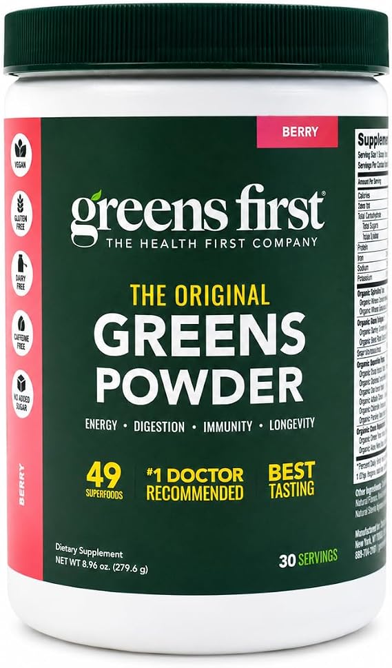 Greens First Original Greens Powder, Berry, 30 Servings