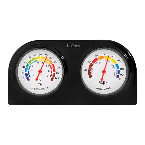 La Crosse 104-288 Analog Thermometer and Humidity Gauge