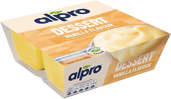 24 x 125g Alpro Vanilla Flavour Dessert Made from Soya Gluten Free
