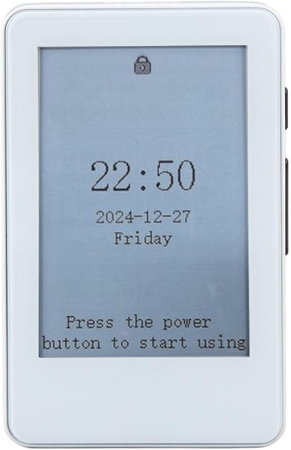 E-Book Reader, 2.7" Ink Screen Compact Lightweight E-Book Reader, Portable E-Book Reader Bluetooth MP3 Player, Expansion Memory Card to 128GB