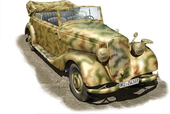 Miniart 1:35 Scale German Staff Car 170V Cabrio Plastic Model Kit
