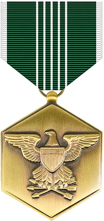 Army Commendation Full Size Medal (Military Issued)-Veteran Owned Business Green