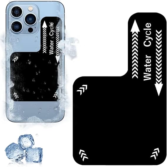 Magnetic Smartphone Cooling Plate, Magnetic Suction Sheet for pad Cooler, Universal Cell Phone Metal Cooler Pad Mobile Phone Accessories Radiator Plate Reusable,Enhanced Heat Absorption Radiator Fan