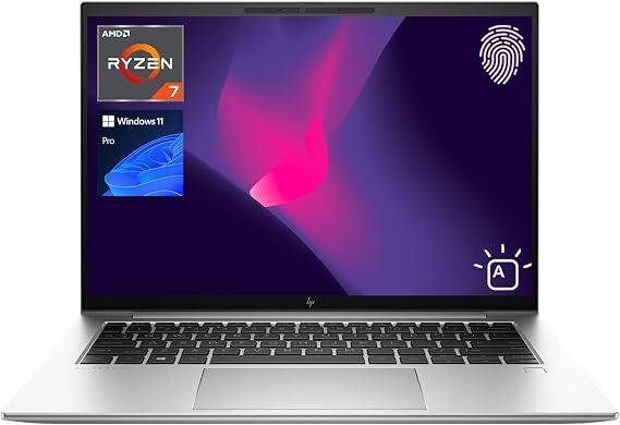 HP EliteBook 845 G9 Business Laptop, 14" WUXGA Display, AMD Ryzen 7 PRO 6850U Processor, 32GB DDR5 RAM, 512GB SSD, Wi-Fi 6, Backlit KB, FP Reader, Webcam, HDMI, Windows 11 Pro, Silver