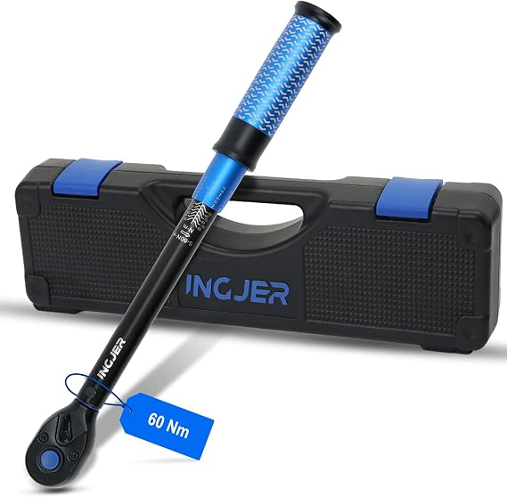 Torque Wrench 3/8, 5-60Nm Click, 72-Tooth Dual-Direction for Auto
