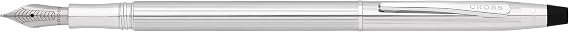 Cross Classic Century Refillable Fountain Pen, Medium Nib, Includes Premium Gift Box - Lustrous Chrome