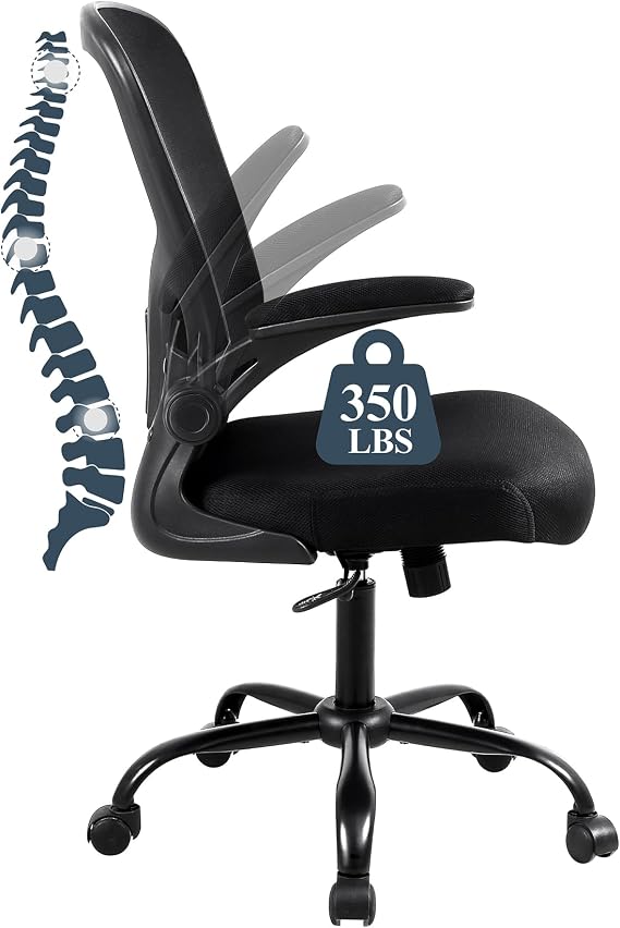Flysky Mesh Home Office Desk Chairs for Conference Room (Black, Set of 1)