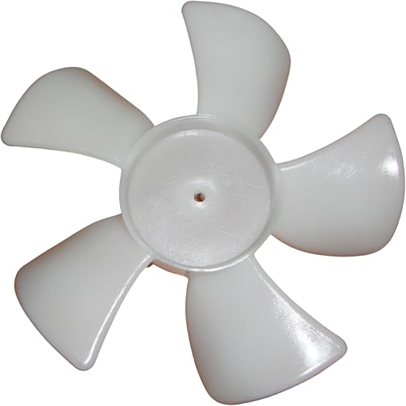 Appli Parts APFB-450 4 in Plastic Fan Blade CCW 1/8 in Shaft, 5 Blades fits WR60X114AP, motor 317
