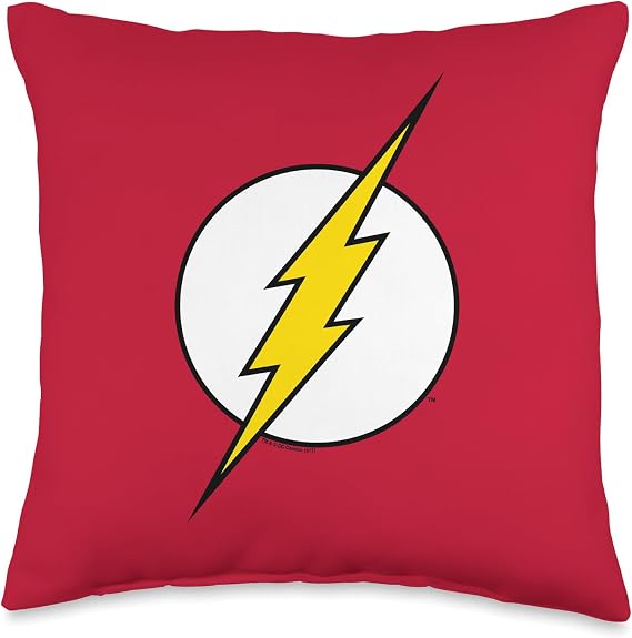 The Flash Logo Distressed Throw Pillow