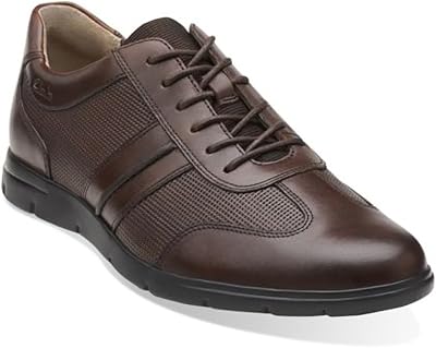 Clarks Denner Race Mens Walnut Leather 10-Medium