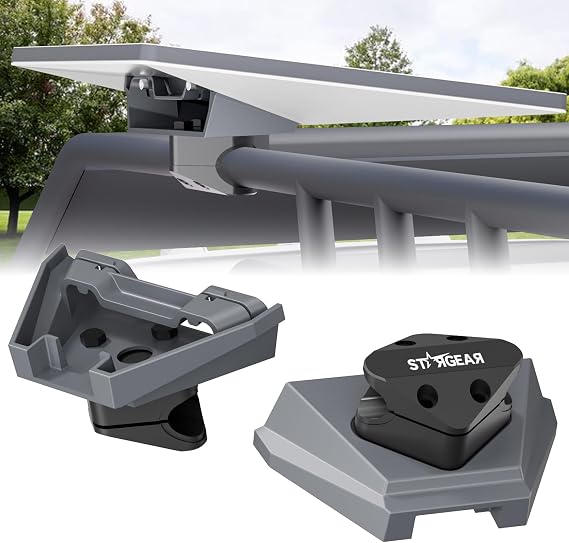 Starlink Mini Mount, Anti-Theft Tube Aluminum Alloy Bar Mount with Secure Lock Fits Round Rail Diameter 0.87'' 1'' 1.25'', Starlink Mini Accessories for Car Roof Rack, RV, Yacht Railing