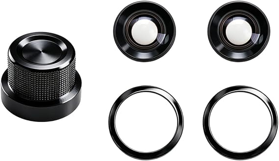 Replacement Glass Lens for DJI Avata 360 : HD Panoramic View, Precision Fit Repair Part, Compact Black Camera Accessory(2PCS)