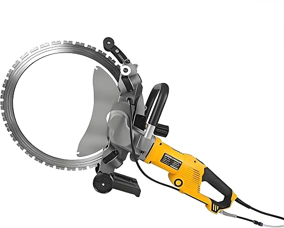 Electric Wall Chaser,5000w Concrete Cutter Concrete Saw,Cut with Diamond Masonry Blade,Cut off Saw,Power Groover Tools,for Brick Granite,Cuttingdepth49cm,for Cutting Roof Tile AC8400