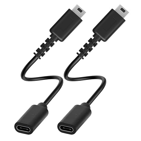 DS Lite Type-C Charger, USB Type C Adapter for Nintendo DS Lite Charger Cable, 2 Pack