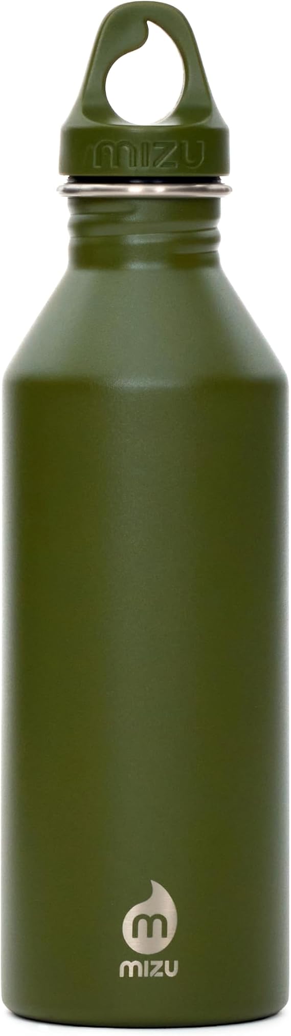 Mizu M8 - 25 oz. Single Wall Narrow Mouth Stainless Steel Bottle with Loop Cap