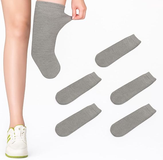 Amputee Sock Prosthetic Socks 5pcs, Soft Breathable Protective Stump Sock Elastic Thickened Cotton, Protective Stump Socks Prosthetic for Below the Knee Amputees (M)