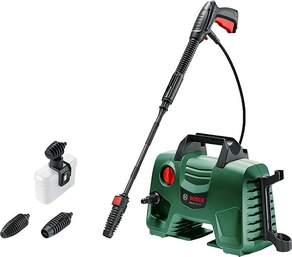 Bosch Home and Garden Yüksek Basınçlı Yıkama EasyAquatak 110, Yeşil(1300 Watt, 3x nozül, yüksek basınç pistolu, şeffaf su filtresi, 5 m kablo, 3 m hortum, basınç: 110 bar, maks. Debi: 330 l/saat)