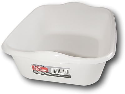 Essentials White Plastic Eight Quart Dishpan - 1312 x 11 x 412H