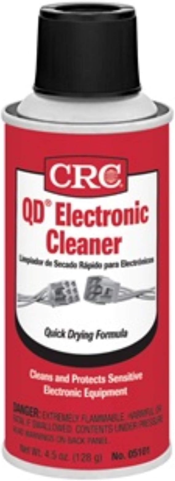 CRC QD Electronic Cleaner 05101 4.5 Wt. Oz., Plastic Safe Cleaner, Safe for Sensitive Electronics