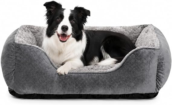 Dog Bed for Large Dogs, Super Soft Rectangle Dog Beds