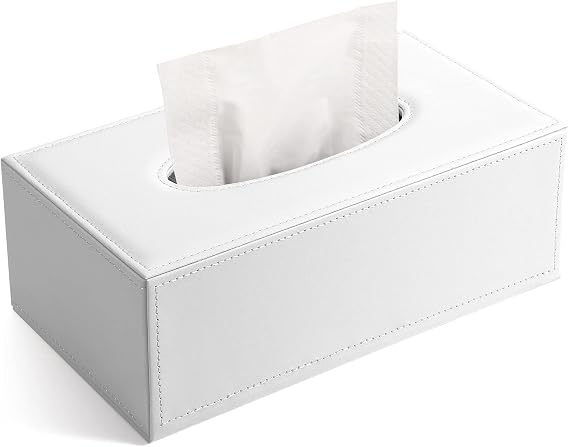Kingfomtm Rectangular Leather Tissue Box for Home/Office/Car