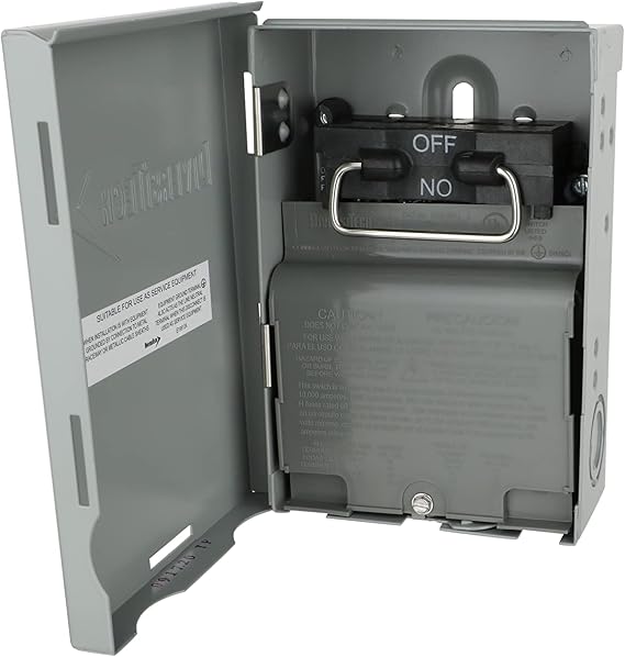 Diversitech DDS-60U 60 Amp Stainless Steel Grey Non-Fusible Disconnect Switch with Screw Terminals
