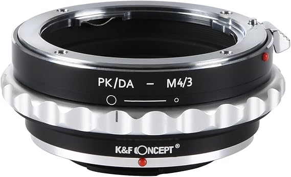 K&F Concept Manual Lens Mount Adapter Compatible for Pentax PK DA Mount Lens to Micro Four Thirds M4/3 MFT Mount Cameras