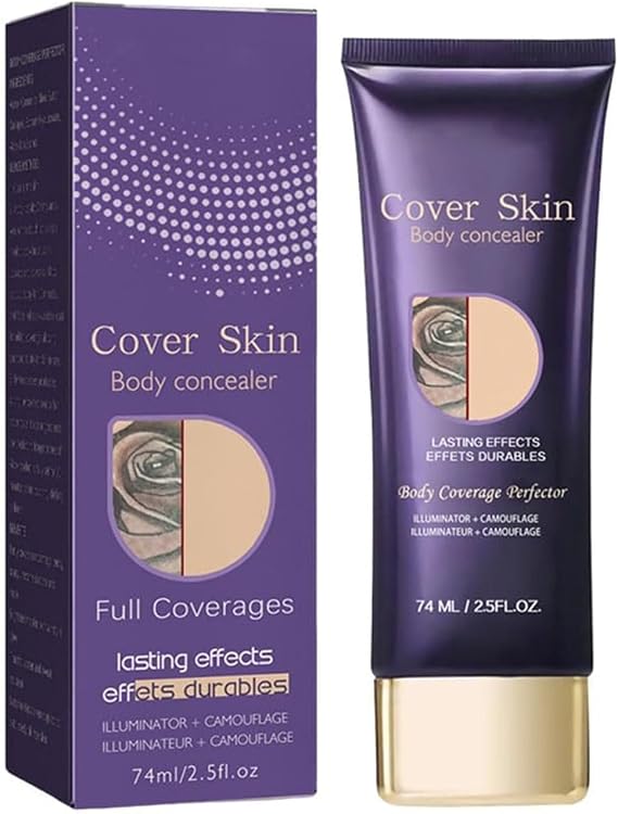 Body Coverage Perfector,Tattoo Cover Up Makeup & Leg Makeup To Cover Veins,Scar Leg And Body Makeup Concealer,Waterproof No Transfer,Long Lasting & Sweatproof Body Concealer(1 Pcs)