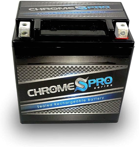 Rechargeable - Replacement YTX16L-BS High Performance Power Sports Battery - Chrome Pro Battery
