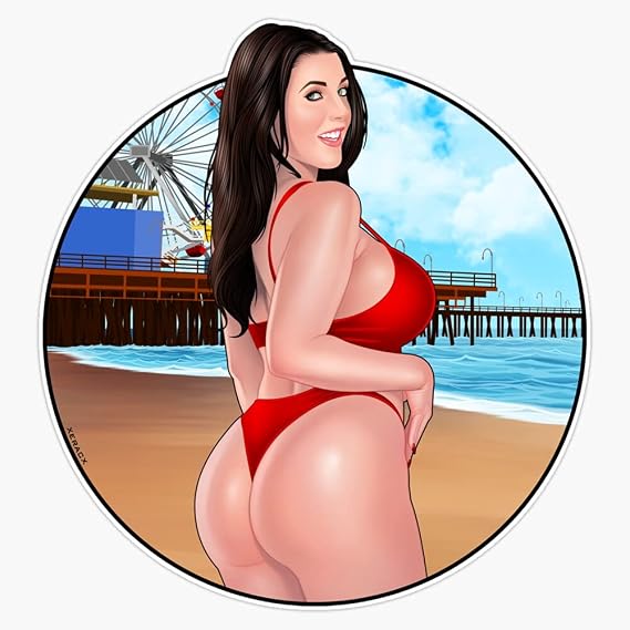 Angela White (Ass) A Xeracx Vinyl Decal Wall Laptop Bumper Sticker 5"