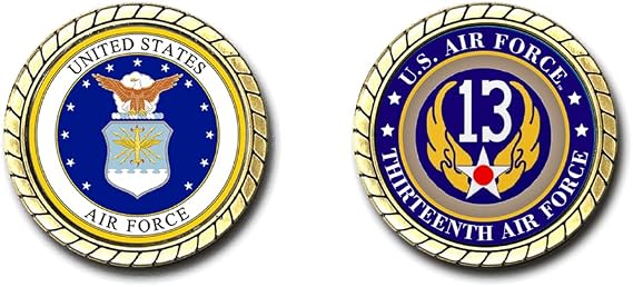 US Thirteenth Air Force Old Logo Challenge Coin