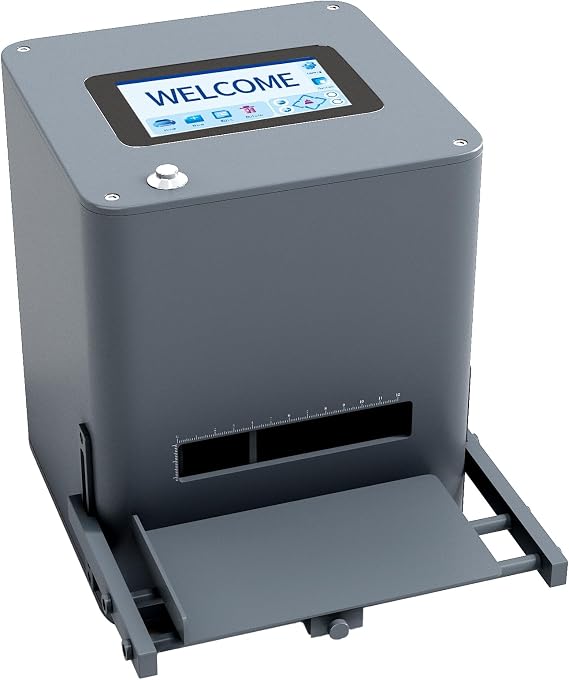 Inkjet Printer Coding Machine with 5 Inch Touch Screen, Inkjet Coder with 42ml Original Quick-Drying Ink Cartridge, 0.5 Inch Nozzle for Text, QR Codes, Barcodes, Labels, Logo