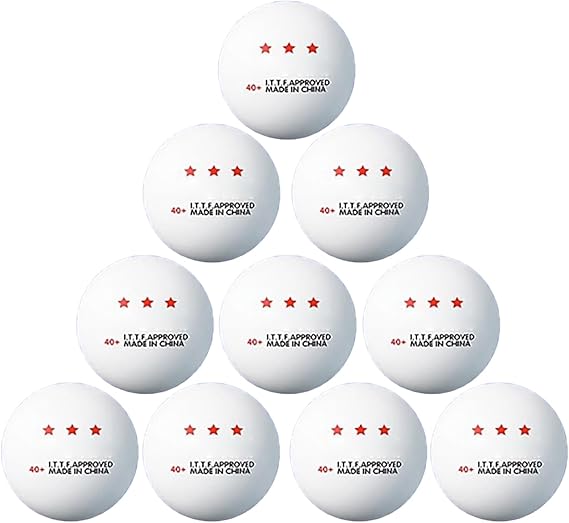 10 Pcs Professional Pingpong Ball 3 Star Table Tennis Outdoor and Indoor PingPong for Training, Competition Table Tennis Ball Indoor Sports Competition Grade