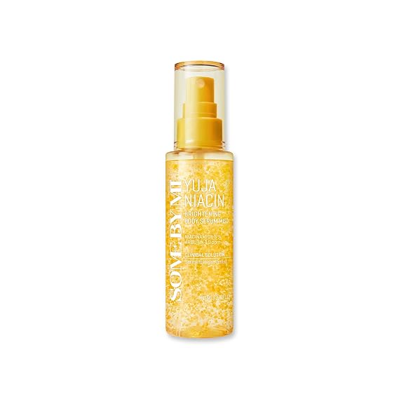 SOME BY MI Yuja Niacin Brightening Body Serum Mist 2.7 fl oz,80 ml Vitamin C & Niacinamide Hydrating Body Mist Spray for Dull & Uneven Skin Tone Lightweight Glow Body Care Korean Skincare