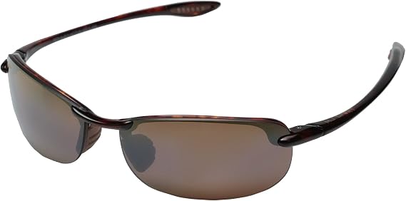 Maui Jim Men's & Women's Makaha Polarized Oval Sunglasses, Tortoise/Hcl Bronze Polarized, Small Fit