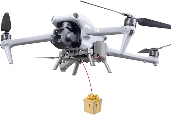 Release and Drop Device System for DJI Air 3S,Air 3 Drone | Droper Fishing Hook Release Kit,Payload Delivery Accessories
