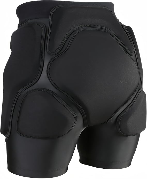 3D Protection Padded Shorts, Hip Butt Tailbone Crash Pad Pants, Impact Protective Gear for Figure Skating Snowboarding Ski Roller Skateboard