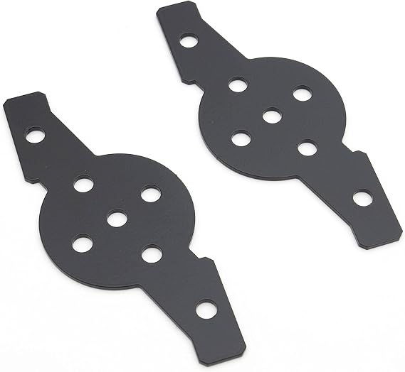 ZROADZ Hood Hinge Adapter Plate to mount (4) 3 Inch LED Pod Lights to Hood Hinge Bracket - PN #Z360002, Black