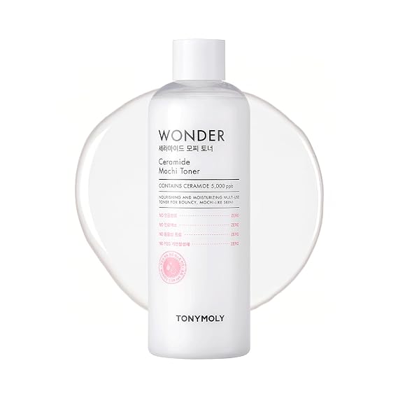 TONYMOLY Wonder Ceramide Mochi Milky Toner, Hydrating Barrier Repair, 500ml