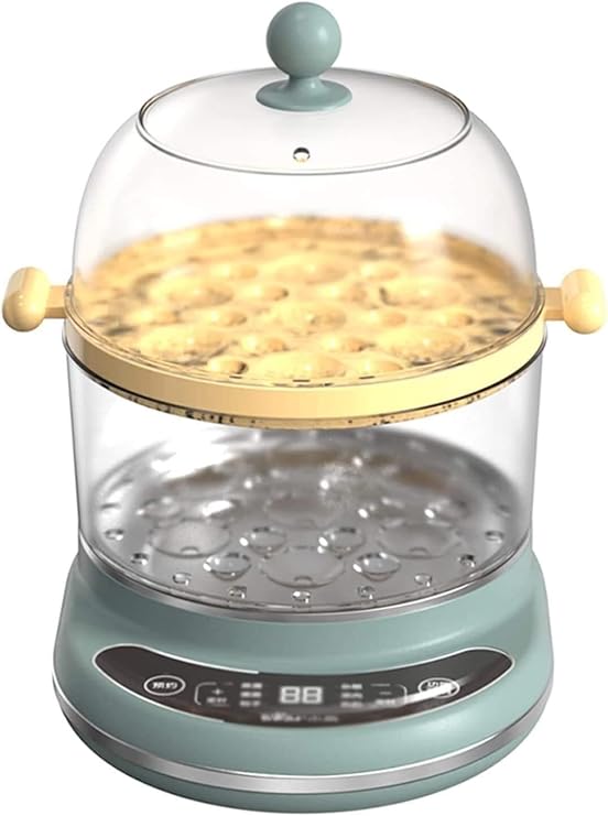 Electric Egg Boiler, Multi-Function with 7 Eggs Capacity 350W Egg Steamer Double Layer with Automatic Shut Off