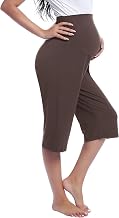 Joyaria Maternity Capri Pants Sleep Lounge Pregnancy Bamboo Viscose Sleepwear Women Over Belly Active Yoga Shorts S-XXL