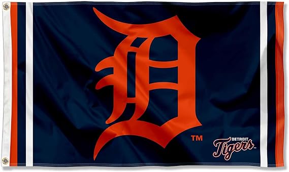 WinCraft Detroit Tigers Logo 3x5 Foot Grommet Banner Flag