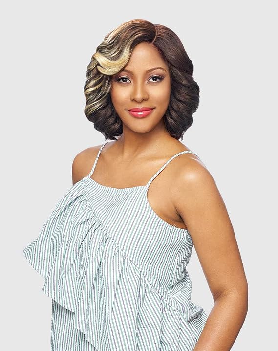 Vanessa Synthetic C-Side Lace Part Swiss Lace Front Wig - TOPS RC FLUDDY (2 Dark Brown)