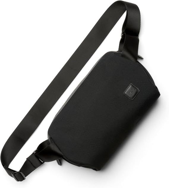 Bellroy Classic Sling 5L, Minimalist Crossbody Bag - Black | 5L everyday minimalist crossbody bag with internal organization, an adjustable strap and auto-compression