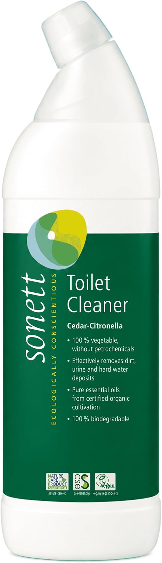 Sonett Organic Toilet Cleaner, Cedar-Citronella, Vegan, 25 fl oz