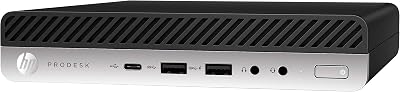 HP Prodesk 600 G3 Micro Computer Mini PC Intel Quad Core i5-7500T 2.7Ghz, 16GB DDR4 Ram, 256GB SSD, Display Port, USB 3.0, USB-C Windows 11 Renewed
