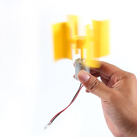 DC Motor, Micro Vertical Wind Generator, Delaman Personally Constructed Kit, Personally Constructed Kit Small Motor Micro Vertical Wind Turbines, Blades Breeze Electricity Generator