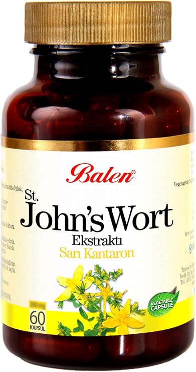 Zencefil Organik Balen Sarı Kantaron Ekstraktı Kapsül St. John's Wort 375mg x 60 Kapsül Sarı Kantoron