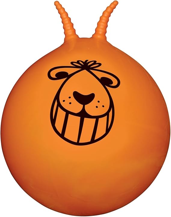 Space Hopper Ball - Retro Orange Bouncing Ride-on Ball (colors may vary)
